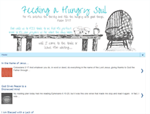 Tablet Screenshot of feedingahungrysoul.com